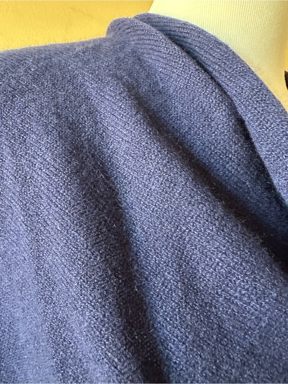 ✨Claudia Nichole Alashan 100% Cashmere Poncho Capelet Royal Blue NWT - Picture 5 of 9